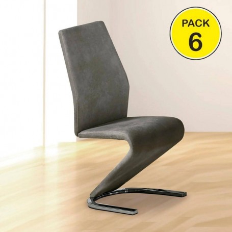 Pack 6 Cadeiras Rin (Cinza)