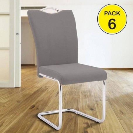 Pack 6 Cadeiras Austria (Cinza)