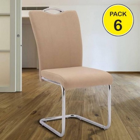 Pack 6 Cadeiras Austria (Bege)