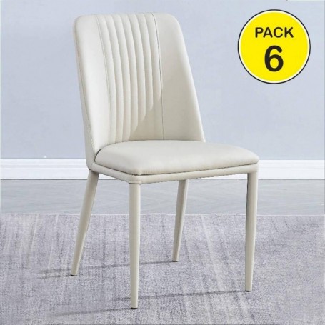 Pack 6 Cadeiras Rowena (Branca)