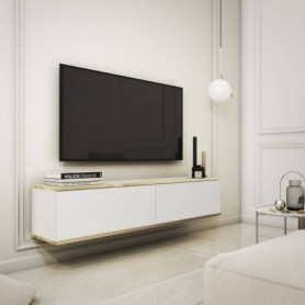 Base TV Suspensa c/ 2 Portas Oro