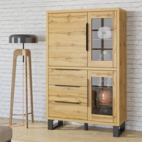 Cristaleira 3 Portas + 3 Gavetas Halle