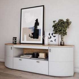 Base TV 2 Portas + 1 Gaveta Sambuca