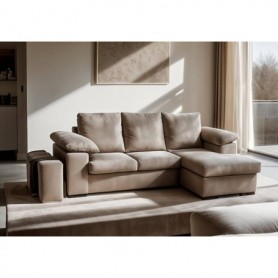 Sofá 2L + Chaise Long Reversível Donatello (230x150cm)