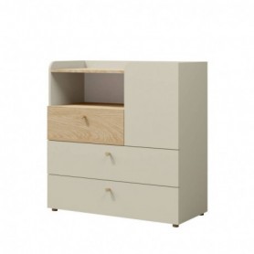 Cómoda 1 Porta + 3 Gavetas Yuki