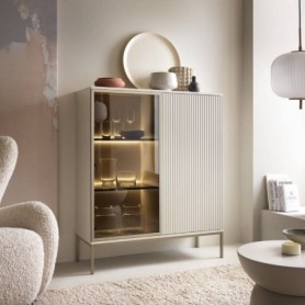 Cristaleira 2 Portas Sento (c/ Luz LED)