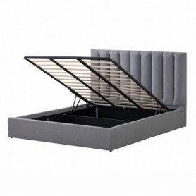 Cama Estofada Delmonte c/ Estrado e Sistema Elevatório Inc. + Colchão Opc.