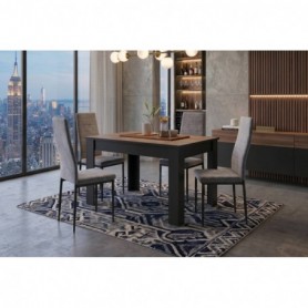 Pack Mesa de Jantar Wayne + 4 Cadeiras Yuri